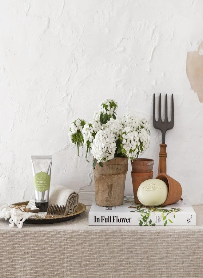 كاستيلبل صابون كاستيلبيل العطري برائحة زهرة الفربينا، عبوة من قطعتين، 150 غرام لكل قطعة، مصنوع من مكونات نباتية، تم اختباره من قبل أطباء الجلدية، مغلف بورق، ألواح استحمام برتغالية مصنوعة يدوياً - Image 5